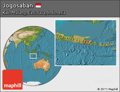 Satellite Location Map of Jogosaban