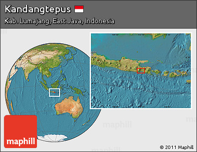 Satellite Location Map of Kandangtepus