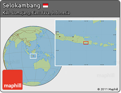 Savanna Style Location Map of Selokambang