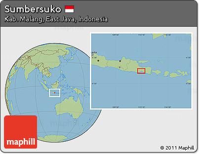 Savanna Style Location Map of Sumbersuko