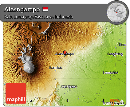 Physical Map of Alasngampo