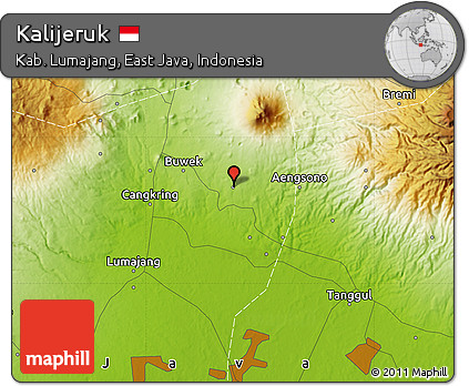 Physical Map of Kalijeruk