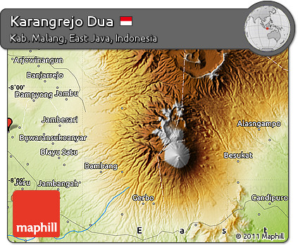 Physical Map of Karangrejo Dua