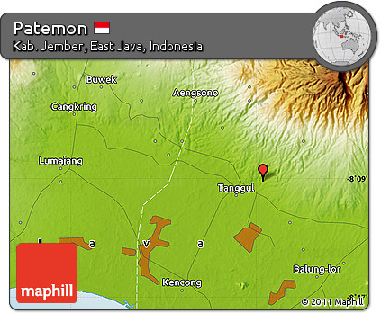 Physical Map of Patemon