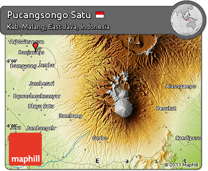 Physical Map of Pucangsongo Satu
