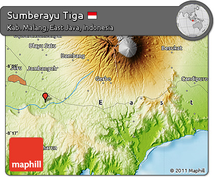 Physical Map of Sumberayu Tiga