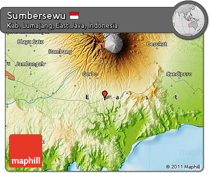 Physical Map of Sumbersewu