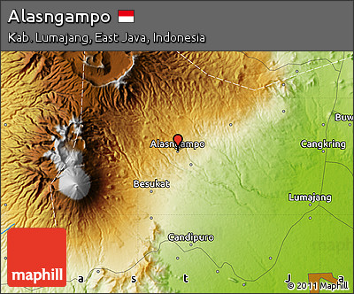 Physical Map of Alasngampo
