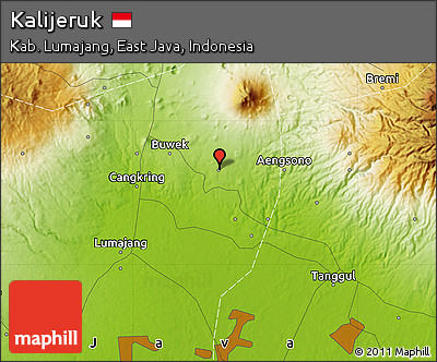 Physical Map of Kalijeruk