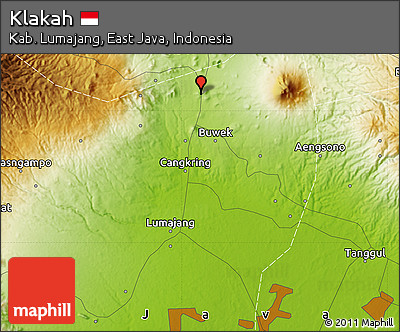 Physical Map of Klakah