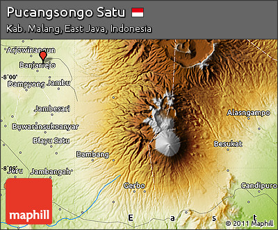 Physical Map of Pucangsongo Satu