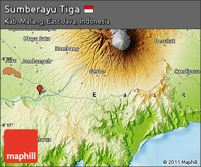 Physical Map of Sumberayu Tiga