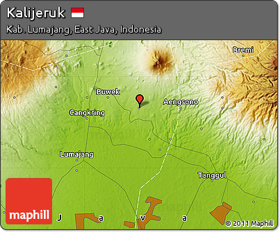Physical Map of Kalijeruk