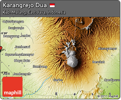 Physical Map of Karangrejo Dua