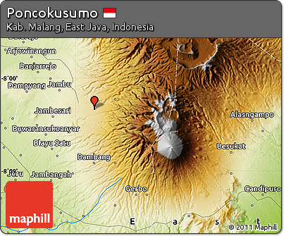 Physical Map of Poncokusumo