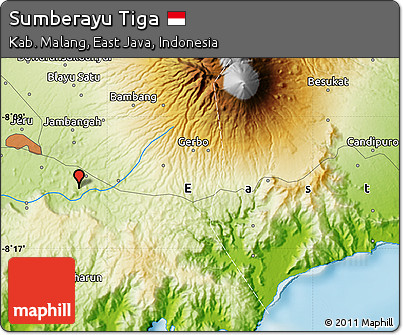 Physical Map of Sumberayu Tiga