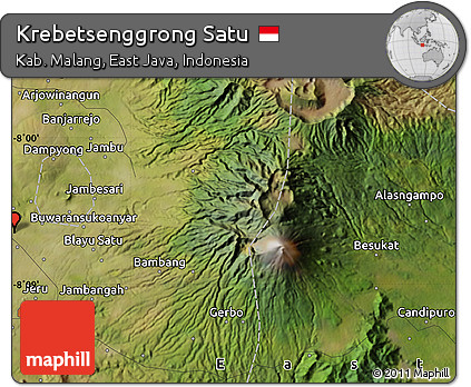 Satellite Map of Krebetsenggrong Satu
