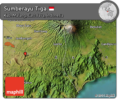 Satellite Map of Sumberayu Tiga