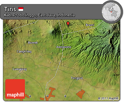 Satellite Map of Tiris