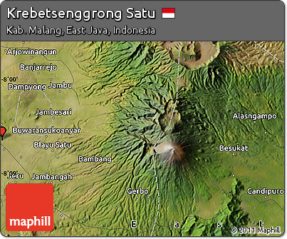 Satellite Map of Krebetsenggrong Satu