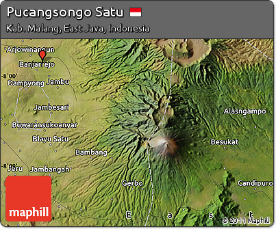 Satellite Map of Pucangsongo Satu