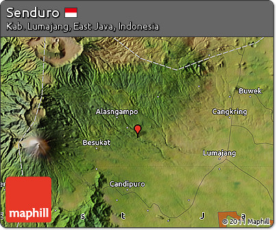 Satellite Map of Senduro