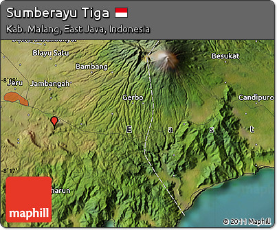 Satellite Map of Sumberayu Tiga