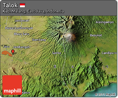 Satellite Map of Talok