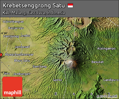 Satellite Map of Krebetsenggrong Satu