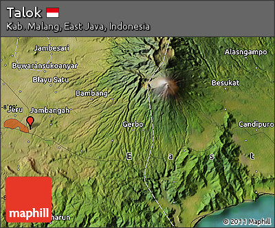 Satellite Map of Talok