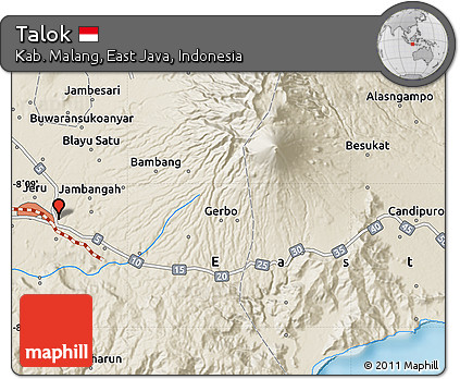 Shaded Relief Map of Talok