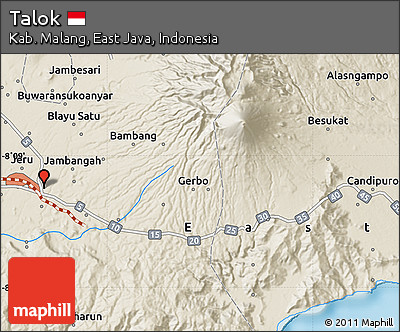 Shaded Relief Map of Talok