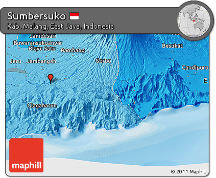 Political Panoramic Map of Sumbersuko