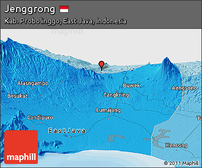 Political Panoramic Map of Jenggrong