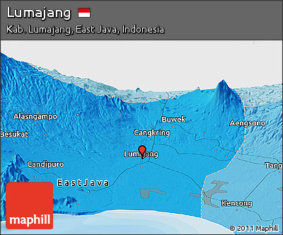 Political Panoramic Map of Lumajang