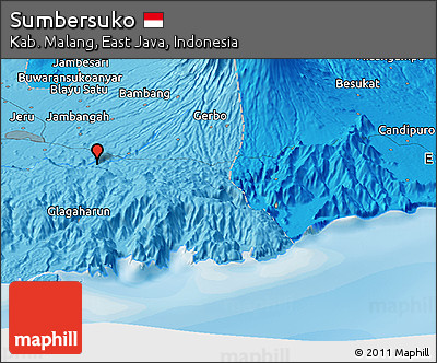 Political Panoramic Map of Sumbersuko