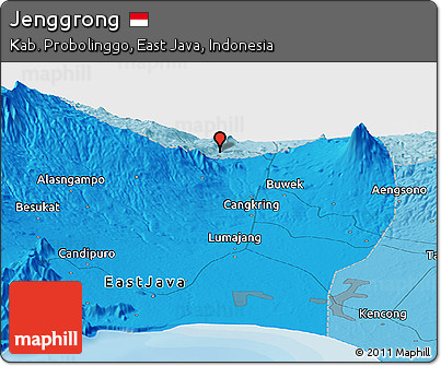 Political Panoramic Map of Jenggrong