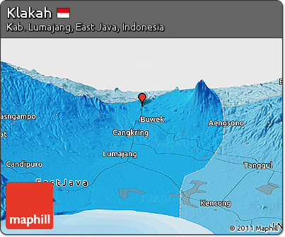 Political Panoramic Map of Klakah