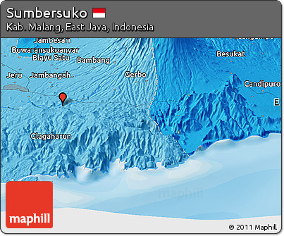 Political Panoramic Map of Sumbersuko