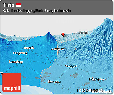 Political Panoramic Map of Tiris