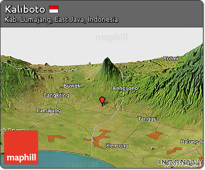 Satellite Panoramic Map of Kaliboto
