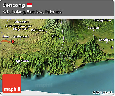 Satellite Panoramic Map of Sencong