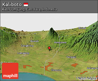 Satellite Panoramic Map of Kaliboto