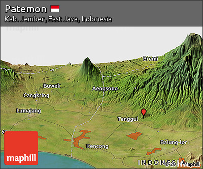 Satellite Panoramic Map of Patemon