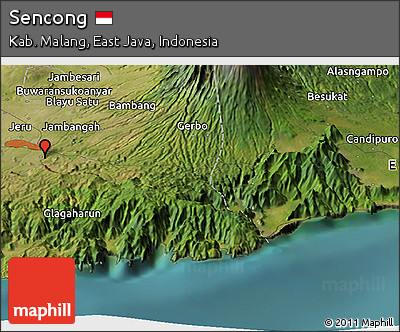 Satellite Panoramic Map of Sencong