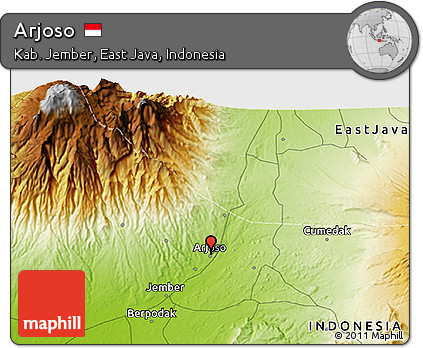 Physical 3D Map of Arjoso