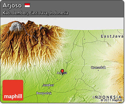 Physical 3D Map of Arjoso