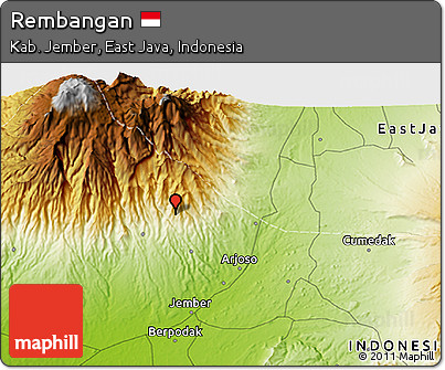 Physical 3D Map of Rembangan
