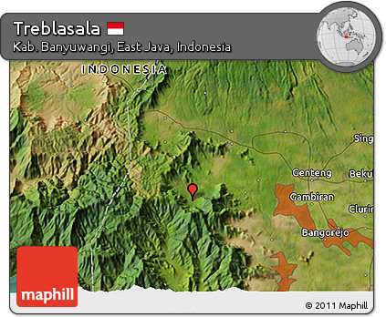 Satellite 3D Map of Treblasala