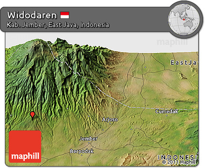 Satellite 3D Map of Widodaren